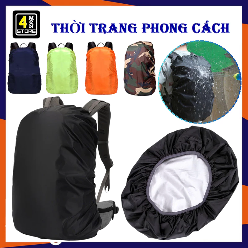 Áo Trùm Balo Đi Mưa Chống Thấm Nước Bụi Bẩn Tiện Lợi - Áo Mưa , Túi Bọc Cho Balo Chống Mưa 35L - 45L