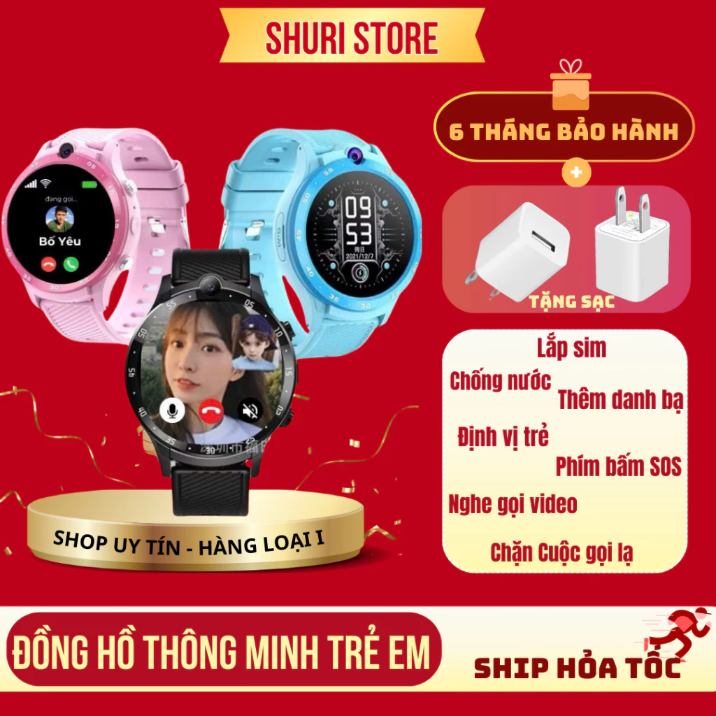 Đồng Hồ Trẻ Em SY20 Plus Thông Minh Lắp Sim Nghe Gọi và Định Vị