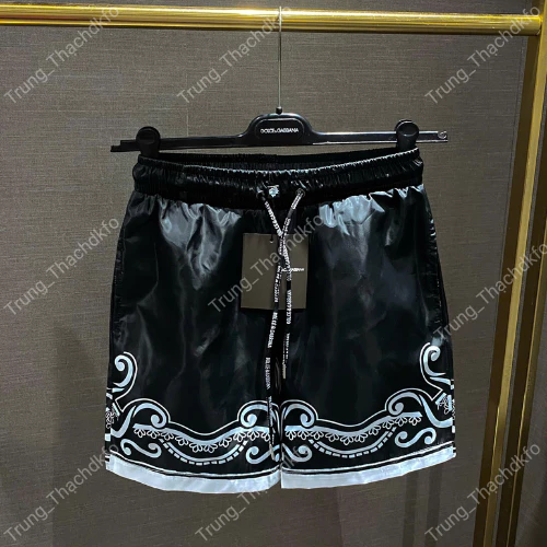 Quần Short Nam Vải Bóng Viền Trắng Cao Cấp Form Rộng Đẹp, Phong Cách đường phố