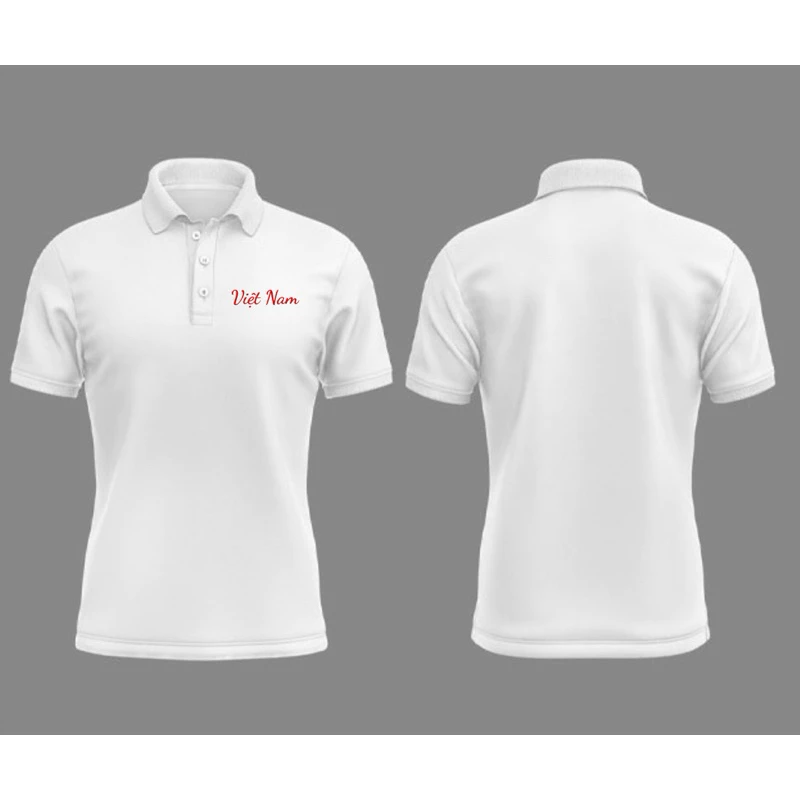 Áo thun polo in chữ Việt Nam - in theo yêu cầu - Viễn Phát Uniform