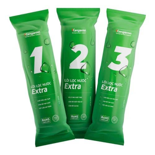 Combo bộ 3 lõi lọc 123 extra Kangaroo số 123