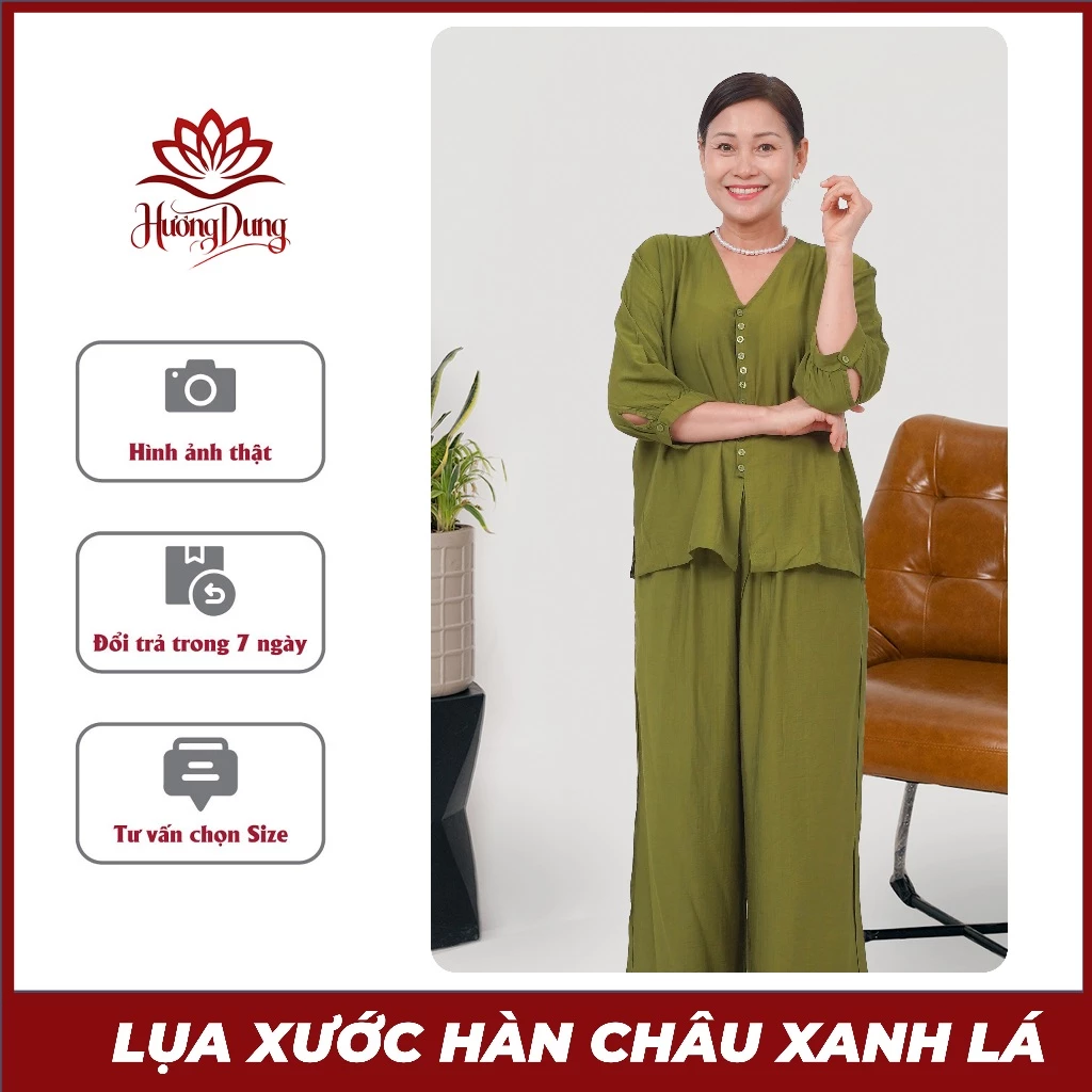 Quần Áo Trung Niên Nữ Sang Trọng, Bộ Cho Mẹ Gấm Lụa Cao Cấp Trung Niên Sang Trọng Thoải Mái