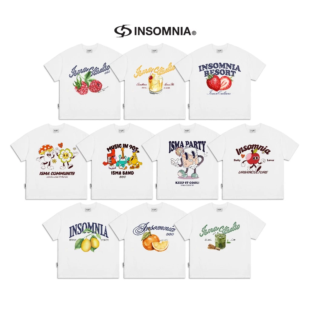 [BST HÈ 2026] Áo Thun Boxy Summer Collection INSOMNIA Local Brand Unisex - TS046