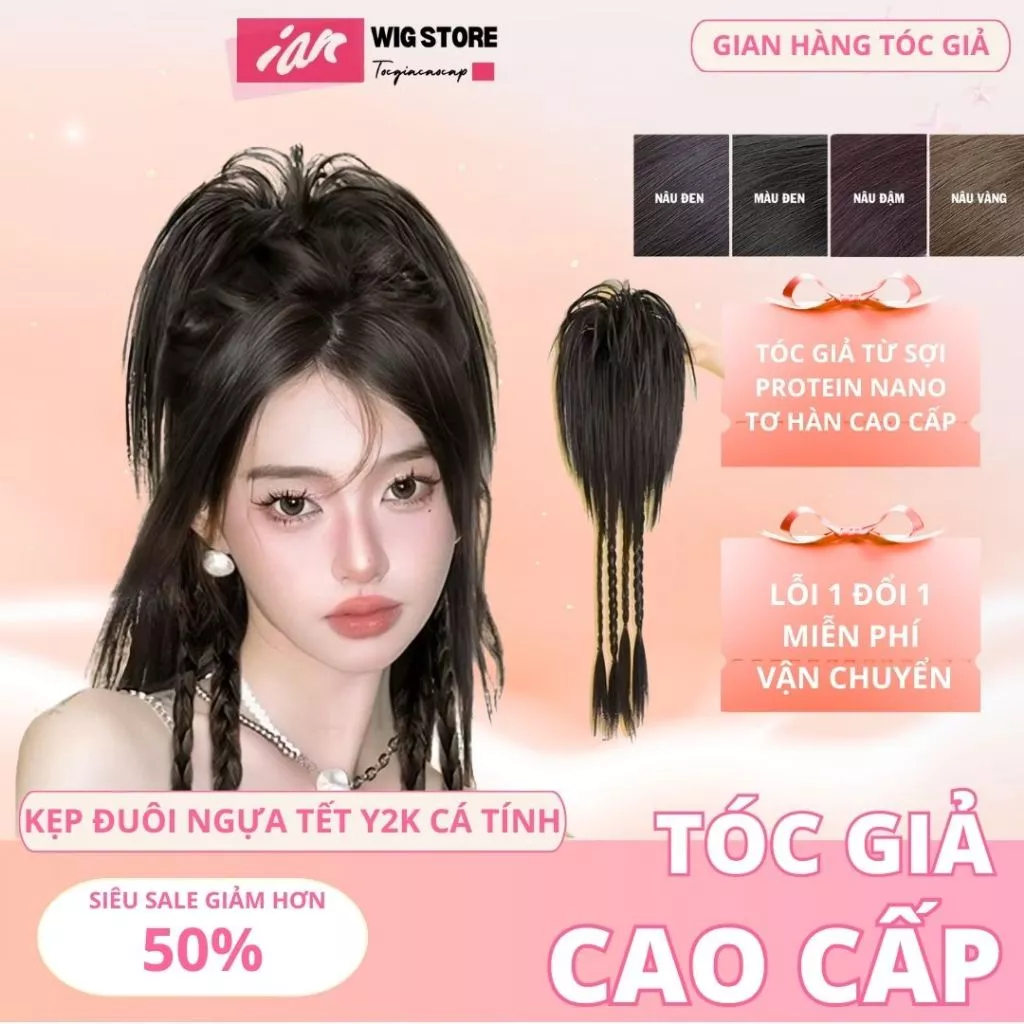 Tóc Giả Ngoặm iAn, Tóc ngoặm cột cây dừa cao cấp