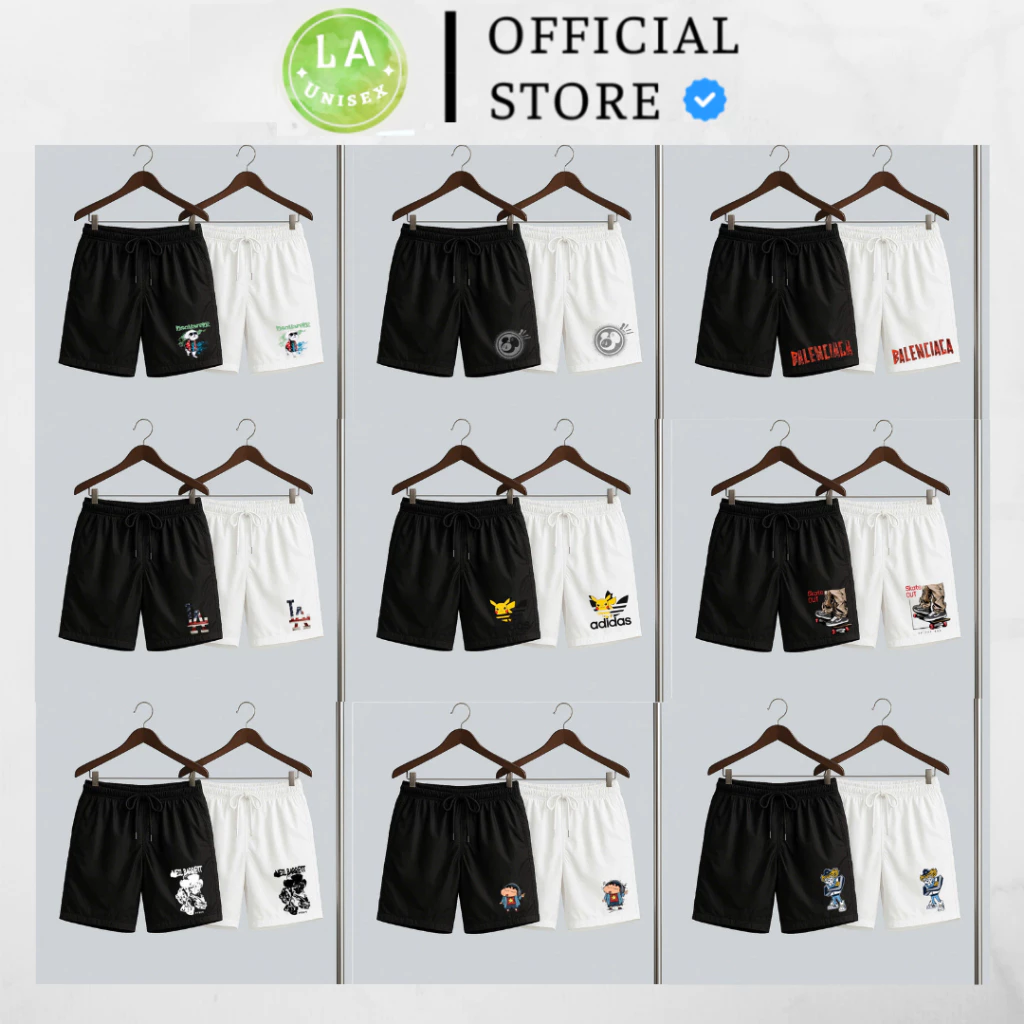 Tổng Hộp Quần Short Nỉ Nam Nữ Trơn, Quần Short In Chữ, Quần Short..Nhiều Mẫu Chất Nỉ Chân Cua