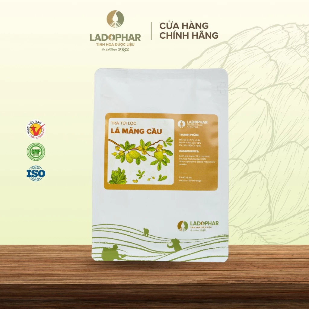Trà túi lọc Mãng Cầu hỗ trợ cải thiện giấc ngủ, tăng sức đề kháng - Ladophar