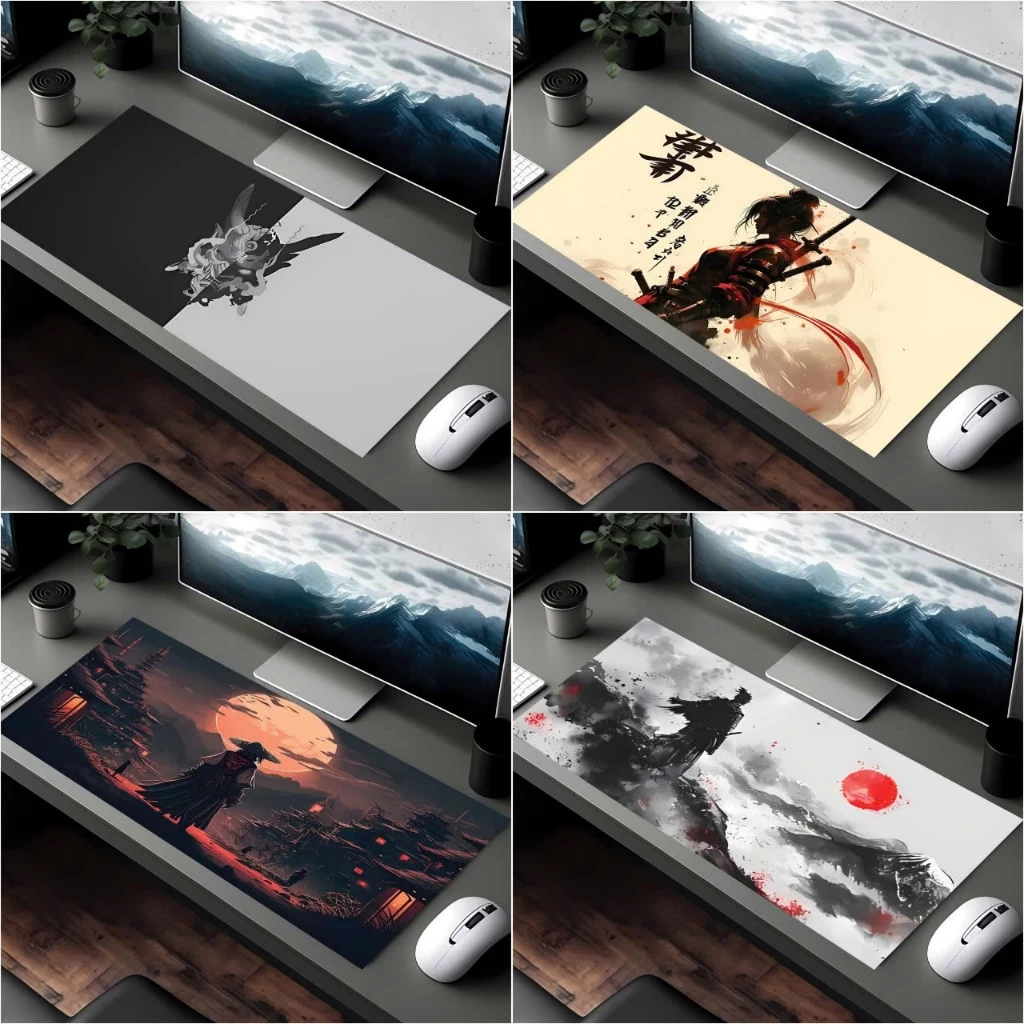 Tấm lót chuột, pad chuột cỡ lớn phong cách Japan, Samurai, Mouse pad,DESKMAT siêu đẹp full mẫu full size
