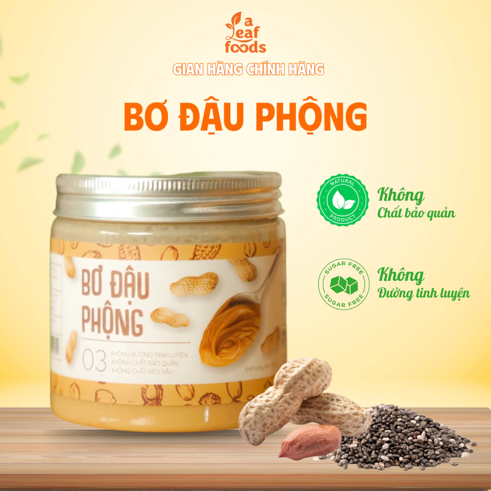 Bơ đậu phộng, bơ lạc Baker Baking không đường, không chất bảo quản 200g