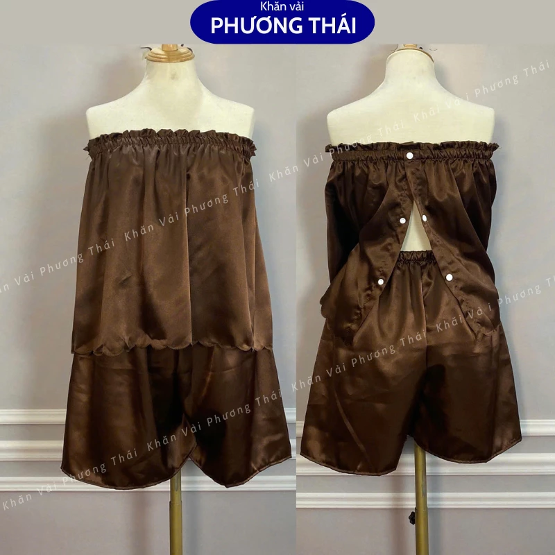 Bộ áo quây lửng spa có CÚC LƯNG tiện lợi, bộ quần áo massage (có bán rời)