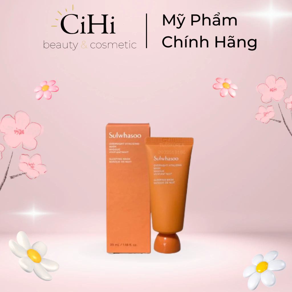 [35ml Fullbox Mẫu Mới] Mặt Nạ Ngủ Dưỡng Ẩm Và Làm Sáng - Sulwhasoo Overnight Revitalizing Mask 35ml