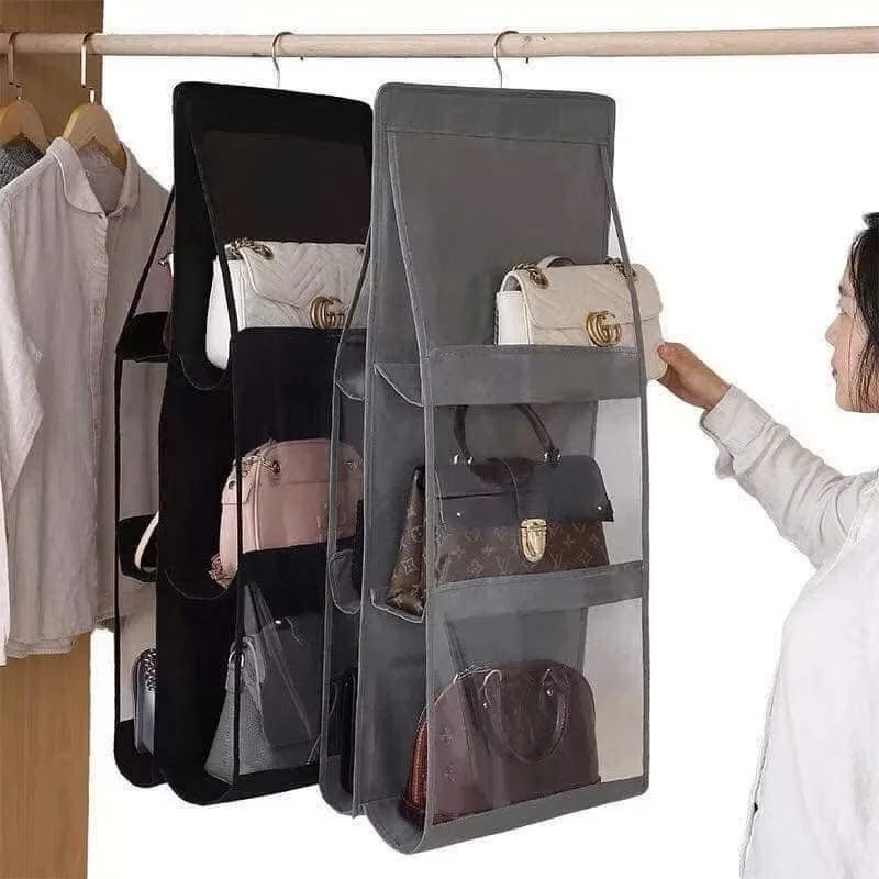 Túi treo giỏ xách, túi xách 6 ngăn chống bụi đa năng tiện lợi