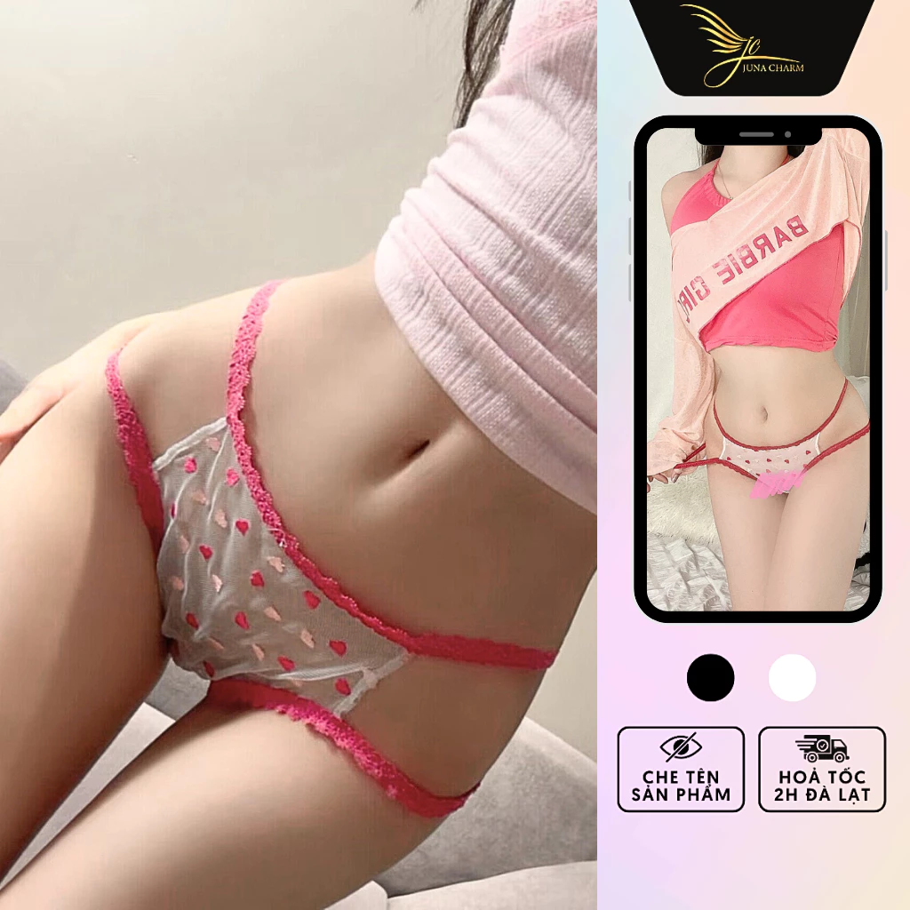 Quần Lót Lọt Khe, Quần Chip Dây Eo Sexy JUNA Freesize Thời Trang Đồ Lót Dành Cho Nữ, Chất Voan Tơ, Màu Hồng/Xanh/SPS116