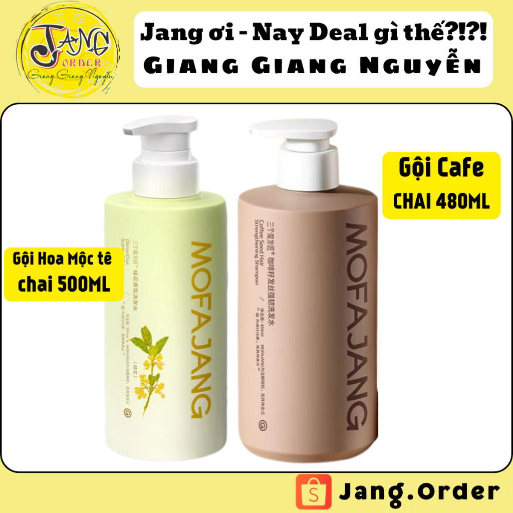 Dầu gội Mofajang Hoa Mộc Tê - Cafe Coffee (chai tròn)