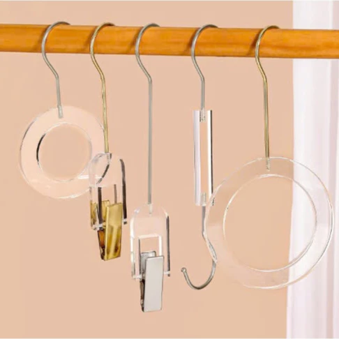 Vòng Tròn Treo Khăn, Phụ Kiện, Kẹp Chụp Ảnh Decor Vòng Tròn Mika Trong Suốt