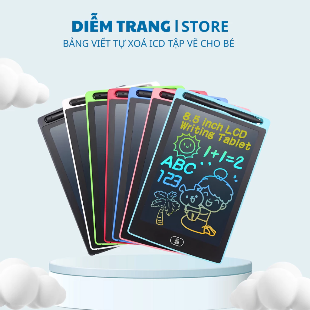Bảng viết tự xóa thông minh Didooglt - bảng vẽ tự xóa lcd cho bé vừa học vừa chơi ( Hàng Đẹp )