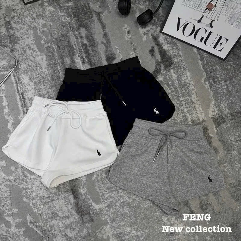 Quần Đùi Nữ Cạp Chun,Quần Short Nữ Thể Thao Thêu Ngựa Chất Umi nỉ Mềm Mát JUDIE.Closet