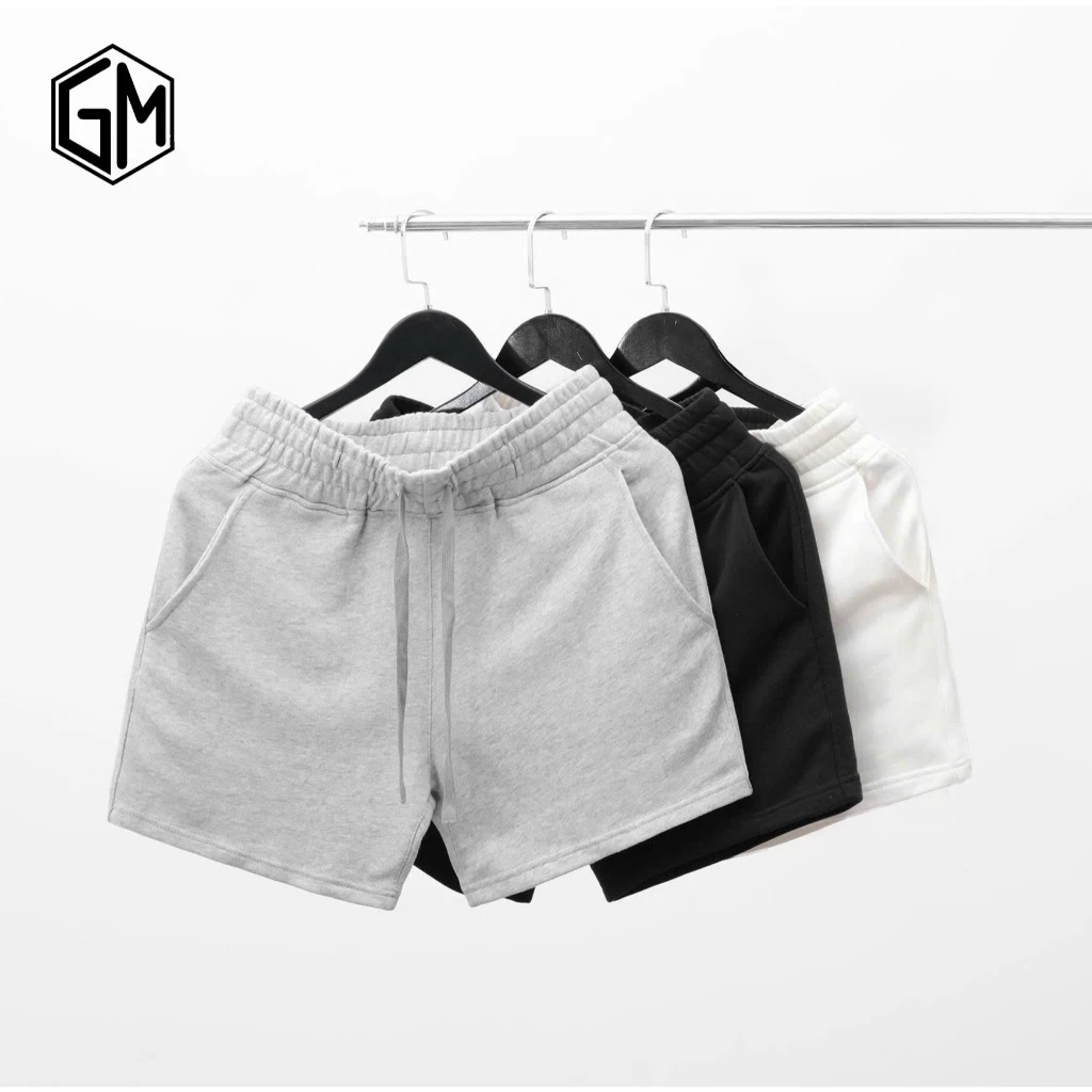 quần đùi cộc basic chất liệu vải da cá coton Menswear Pants Nam