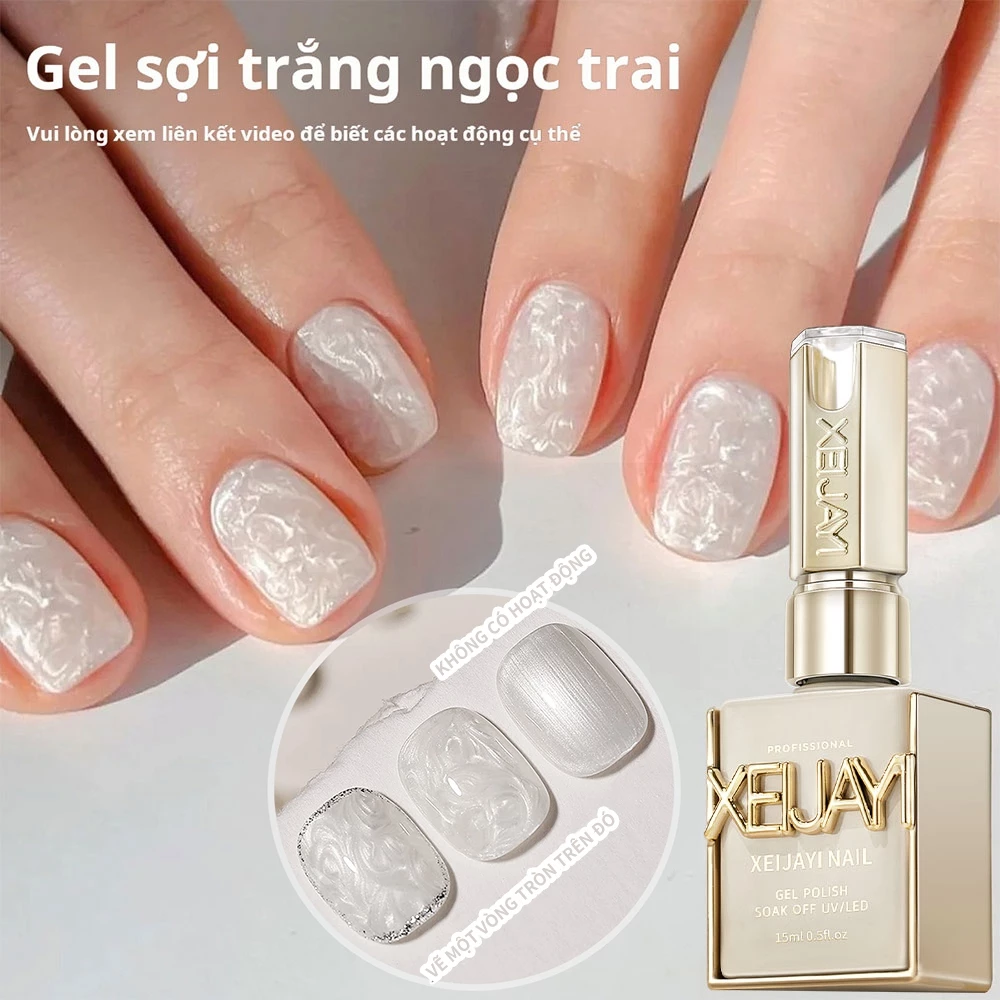 XEIJAYI 15ml Summer Popular Pearl Gel Nail Polish sáng bóng thích hợp cho việc làm móng tay DIY