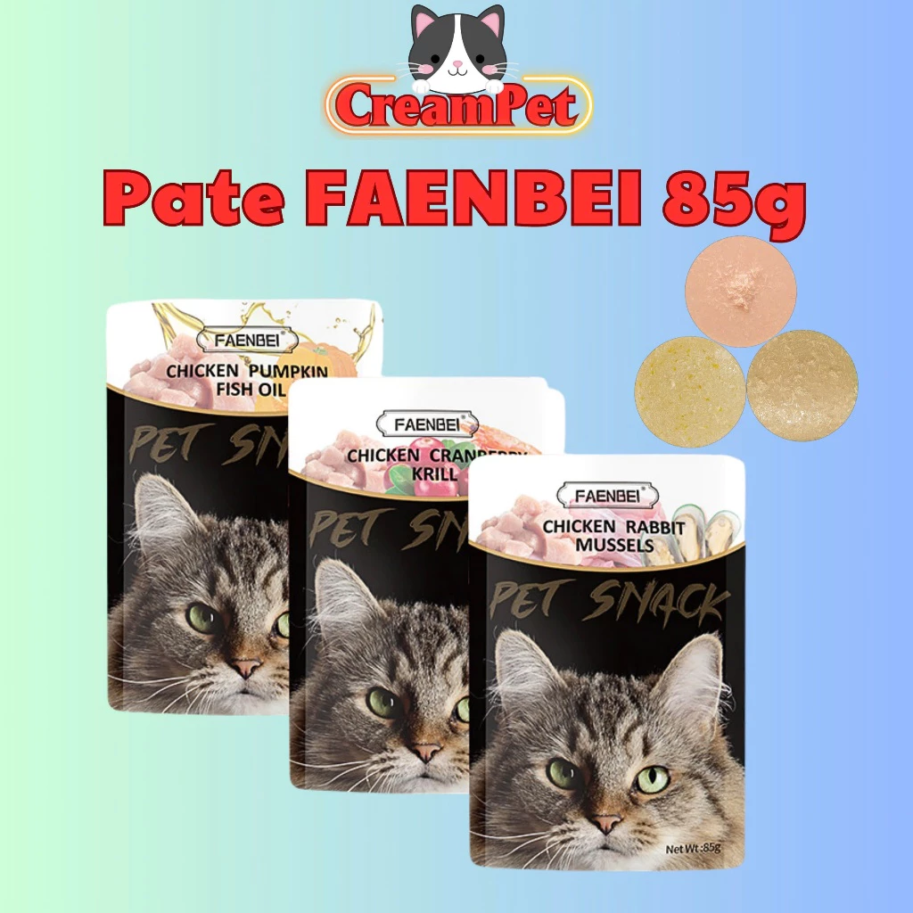Pate Cho Mèo FAENBEI PetSnack 85gr - Pate bổ dưỡng cho mèo con