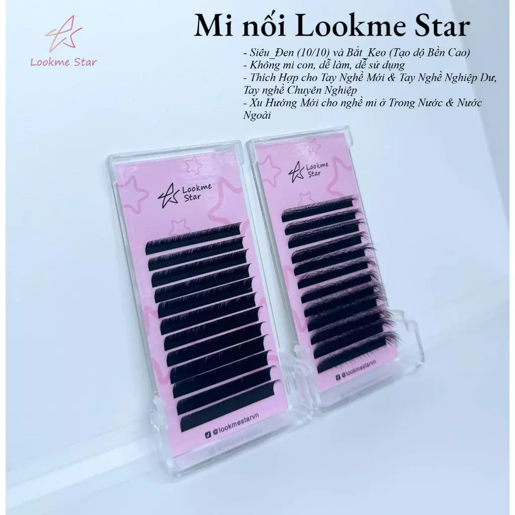 Lookme Star - Mi Nối Douyin - Đa Tầng Trung Hoa Mix LC - Mi nối siêu bay, Siêu đen, Dễ tạo fan