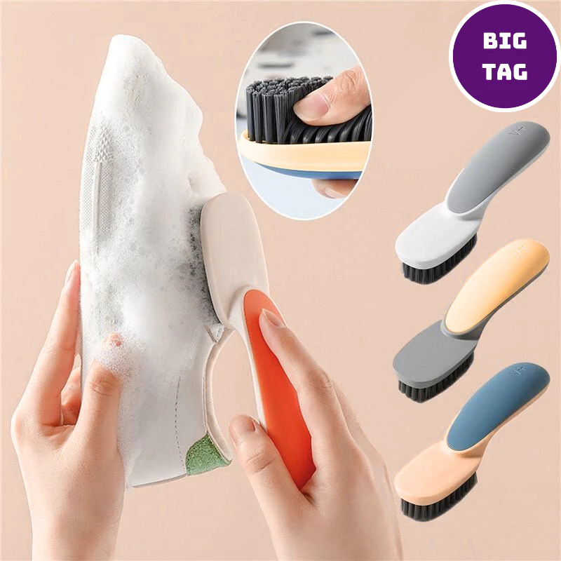 bàn chải đánh giầy dép cầm tay đa năng, bàn chải cọ giầy mini mềm mại 0196