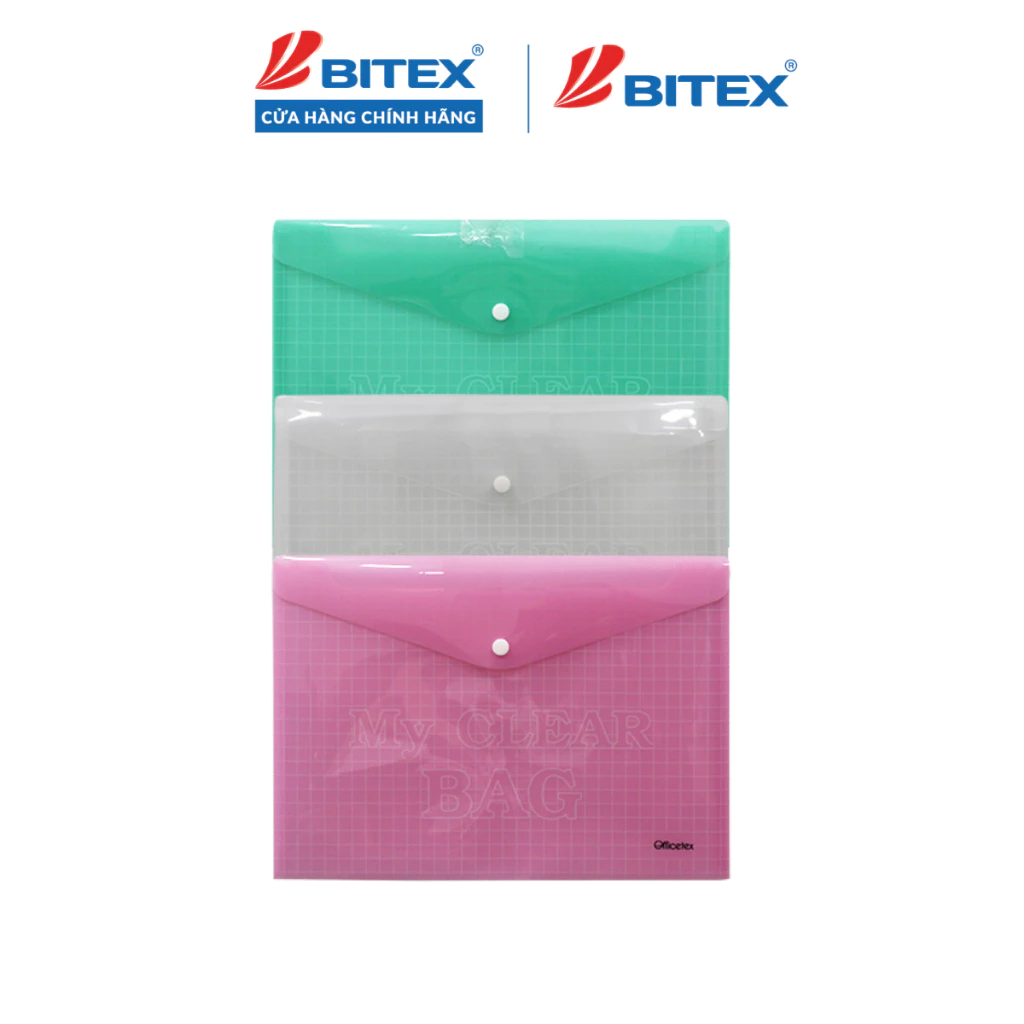 [XẢ KHO] Bìa Nút Officetex khổ A4 OT-MB0001 màu sắc trẻ trung