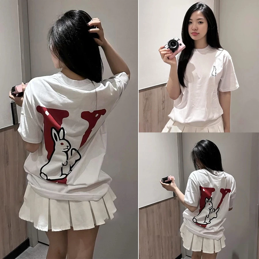 Áo thun form rộng lỡ tay VLONE RABBIT Full Tag Universe Hàng Cao Cấp Form Unisex 100% Cotton co dãn 2 chiều from rộng