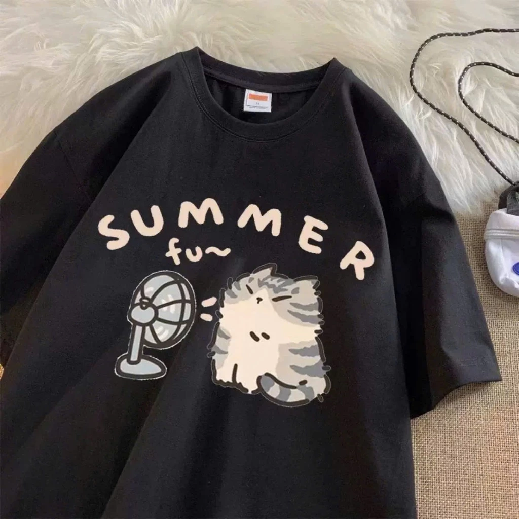 Áo phông thun 3158 nam nữ form rộng dấu quần in hình mikey cute chất liệu cotton thô nhung KONOVA