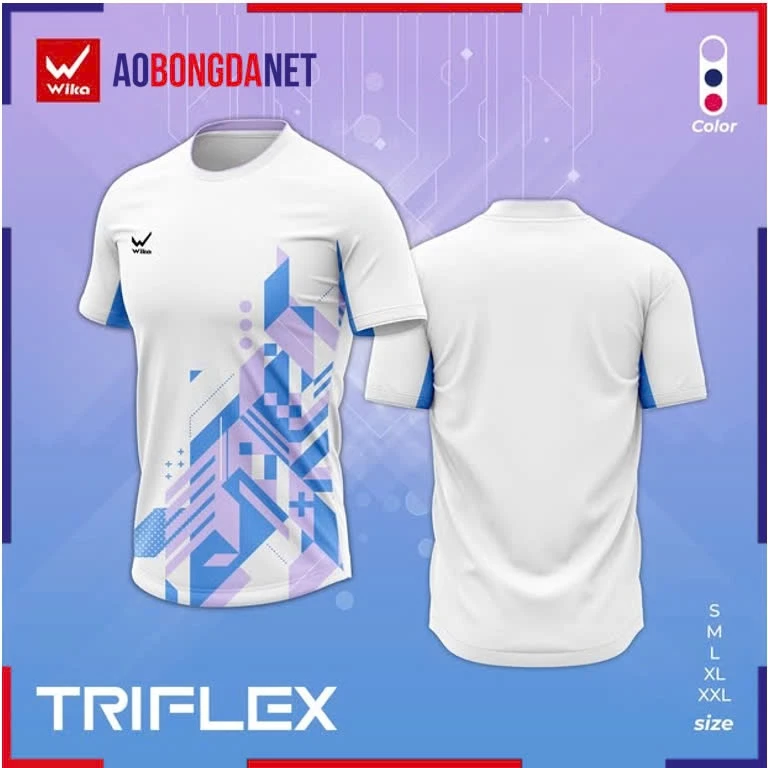 Áo Thể Thao Wika Triflex Quang Dương Chính Hãng, Chất vải Polyester co giãn Thoáng Mát