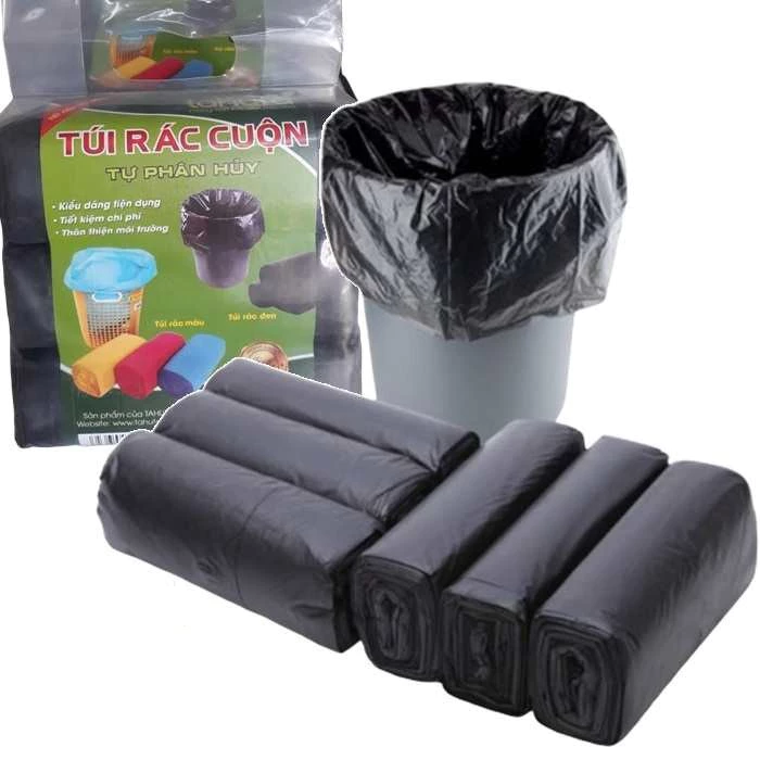 SET 3 CUỘN TÚI ĐỰNG RÁC TỰ PHÂN HỦY Anh Lành Tiện Lợi