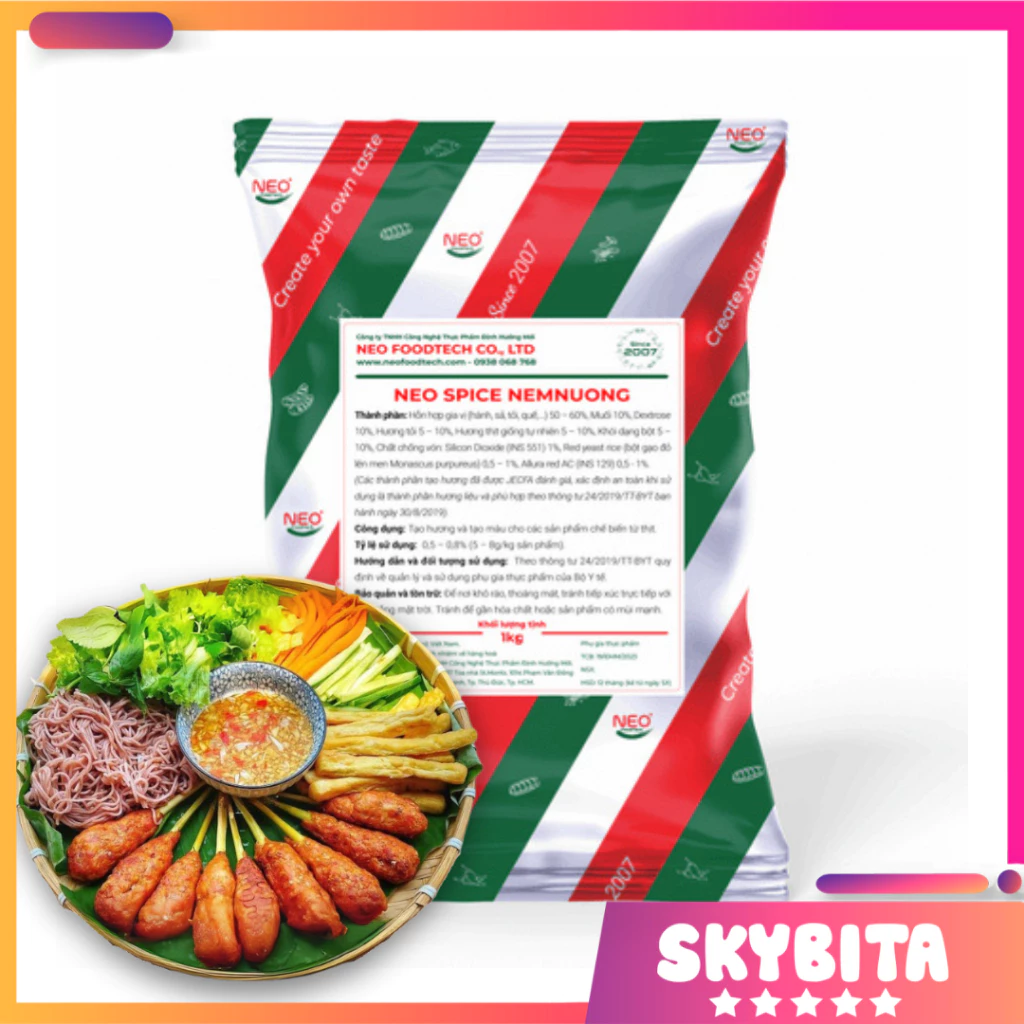 Gia Vị Nem Nướng - NEO SPICE Nem Nướng Thơm Ngon, Chuẩn Vị