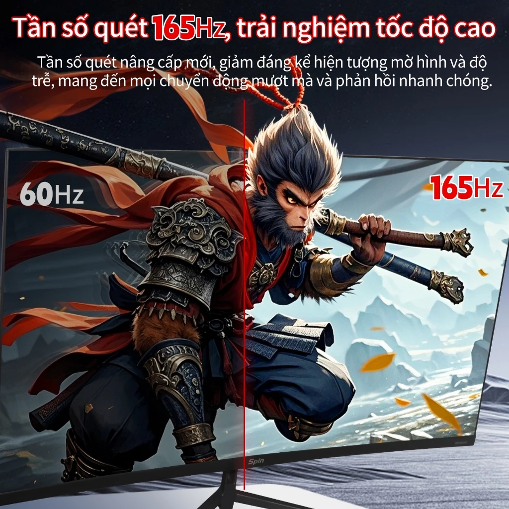 Màn hình Spin 2K 32&34 inch Công Nghệ Làm Mới 165&180Hz Mạnh Mẽ Phản hồi 2ms cực nhanh