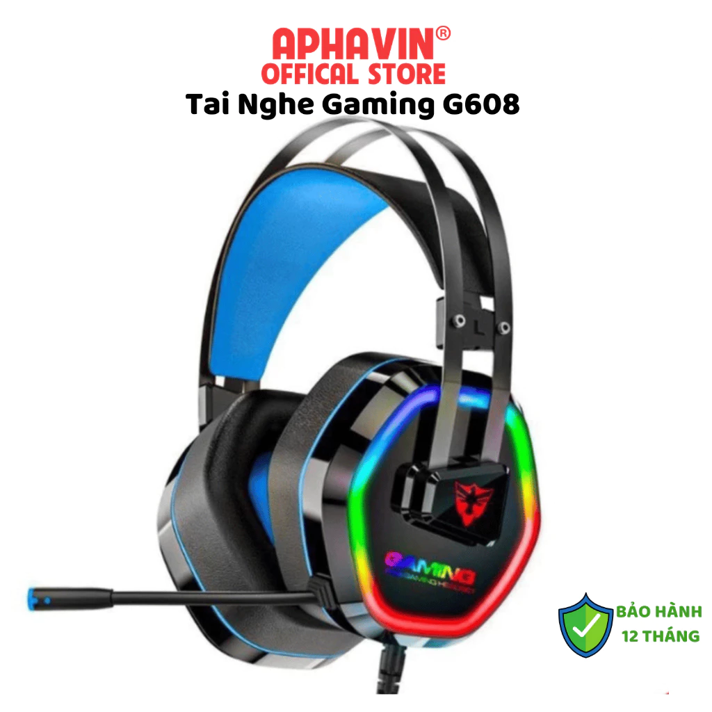 Tai Nghe Có Dây Gaming G608 - Công Nghệ Lọc Âm Giảm Tiếng Ồn Làm Nhiễu, Laptop, PC - Có Mic Đàm Thoại