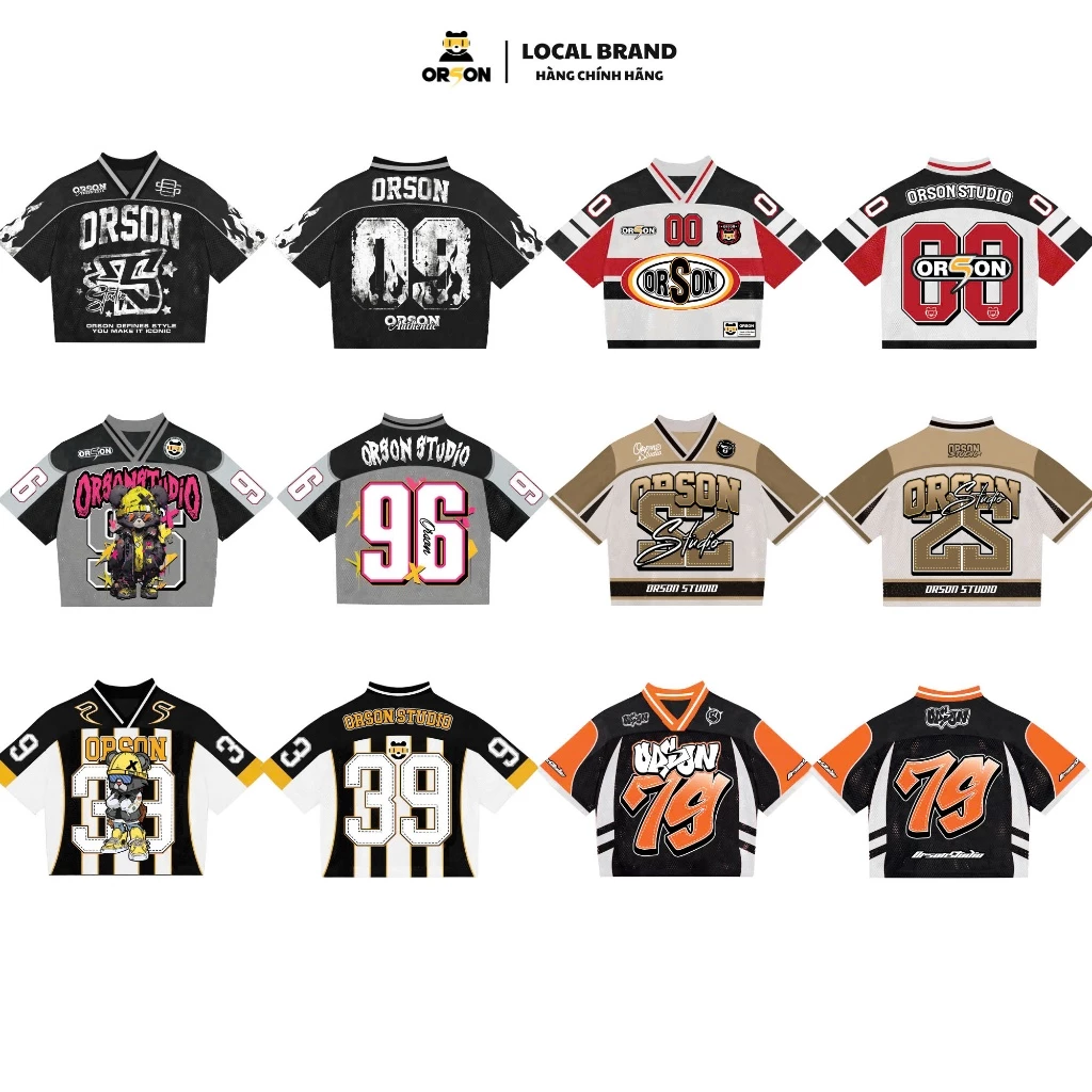 ÁO THUN THỂ THAO MASCOT JERSEY LOCAL BRAND ORSON STUDIO - Vải thun mè lưới mát mẻ unisex form rộng tay lỡ Top Sport