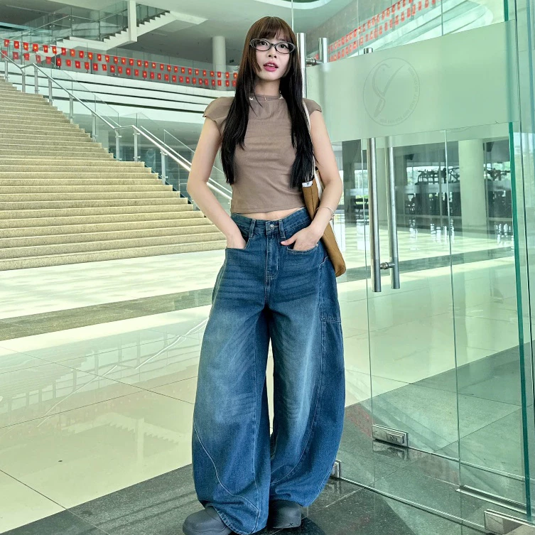 Quần Jean Ống Cong NEWSEVEN Form Rộng Unisex Nam Nữ QD.436