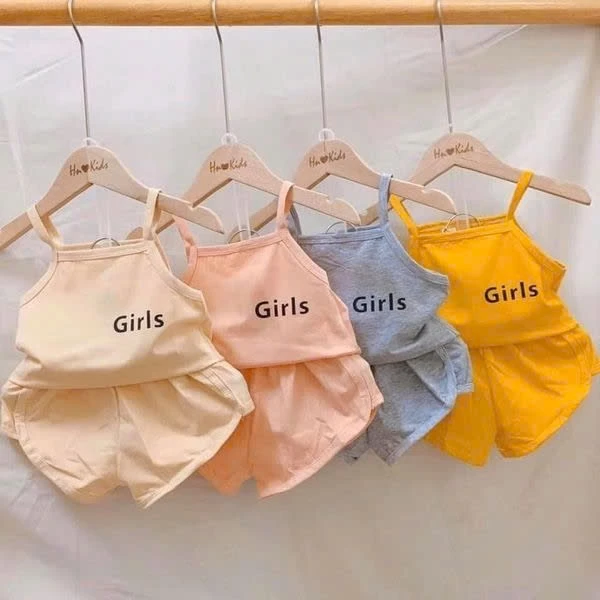 COMBO 5 BỘ 2 DÂY GILL CHO BÉ GÁI 6-18KG MÀU NGẪU NHIÊN