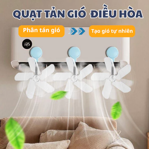 Quạt Tản Gió Điều Hòa, Quạt Điều Chỉnh Hướng Gió Điều Hòa Máy Lạnh Xoay 360 Độ Chống Gió Thổi Trực Tiếp Vào Người