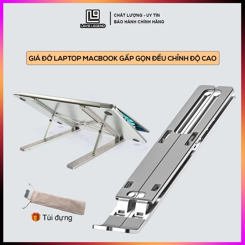 Giá Đỡ Laptop ABS Gấp Gọn Nhỏ Gọn Dễ Mang Theo, Giá Đỡ Laptop Hỗ Trợ Tản Nhiệt Điều Chỉnh Độ Cao Laptop Gấp Gọn, Bỏ Túi