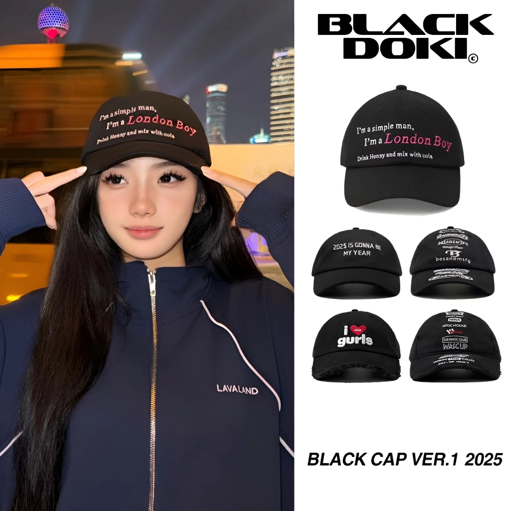 Mũ lưỡi trai nón kết BLACKDOKI-BLACKVER thêu chữ chất liệu kaki cao cấp phong cách hàn quốc nam nữ