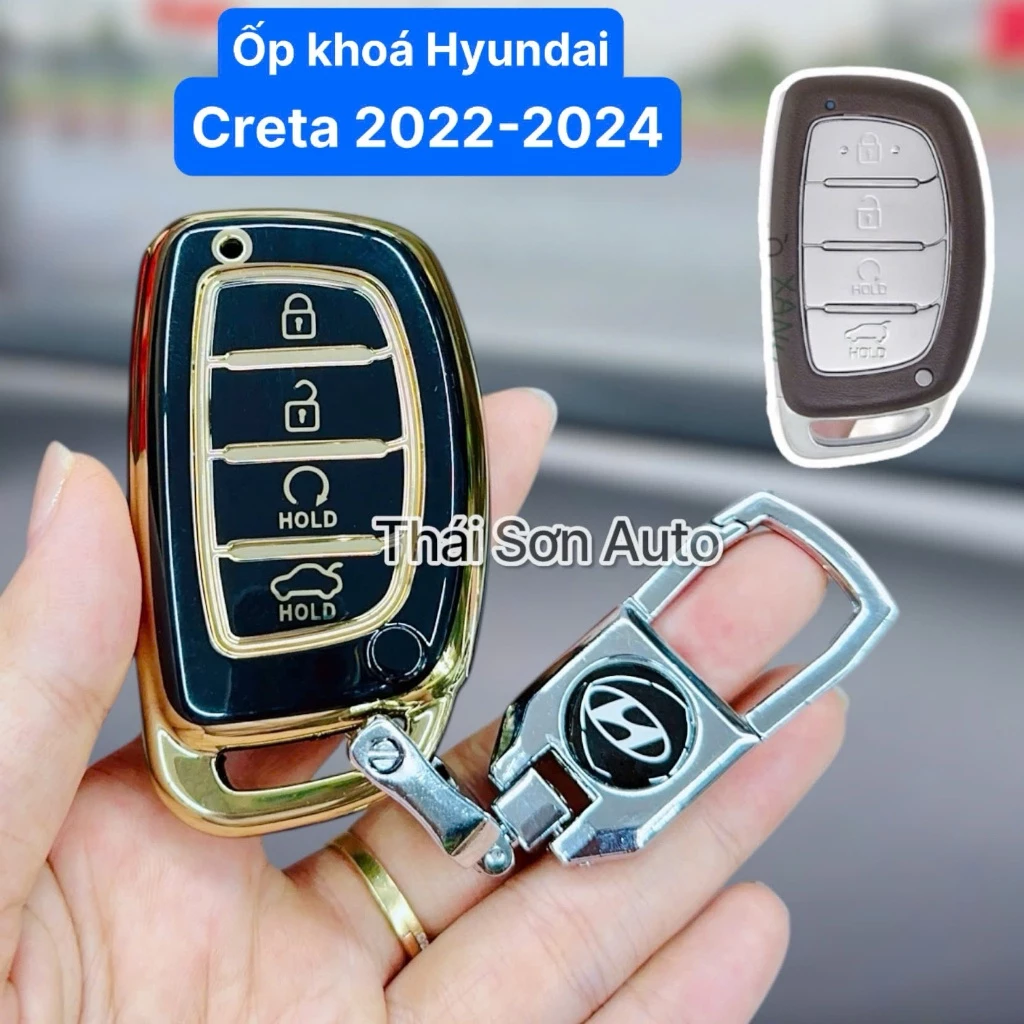 Ốp khóa, bọc chìa Hyundai CRETA 2022 - 2024, STARGAZER, VENUE 2024 - TPU cao cấp