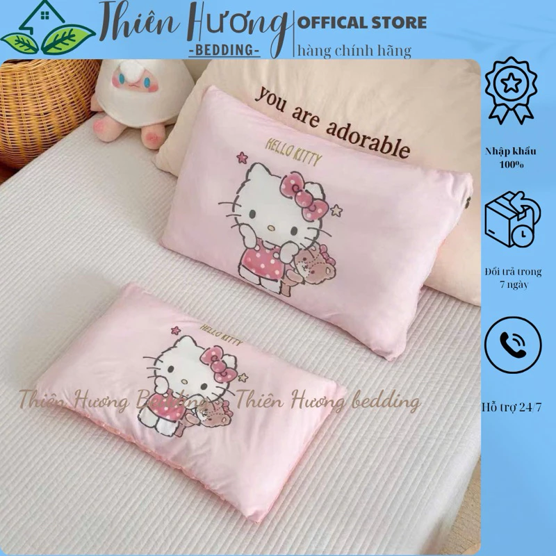 Gối Ngủ Thun Lạnh Cho Bé Mền Mịn Thấm Hút Mồ Hôi Kích Thước 30x50cm - Thiên Hương bedding