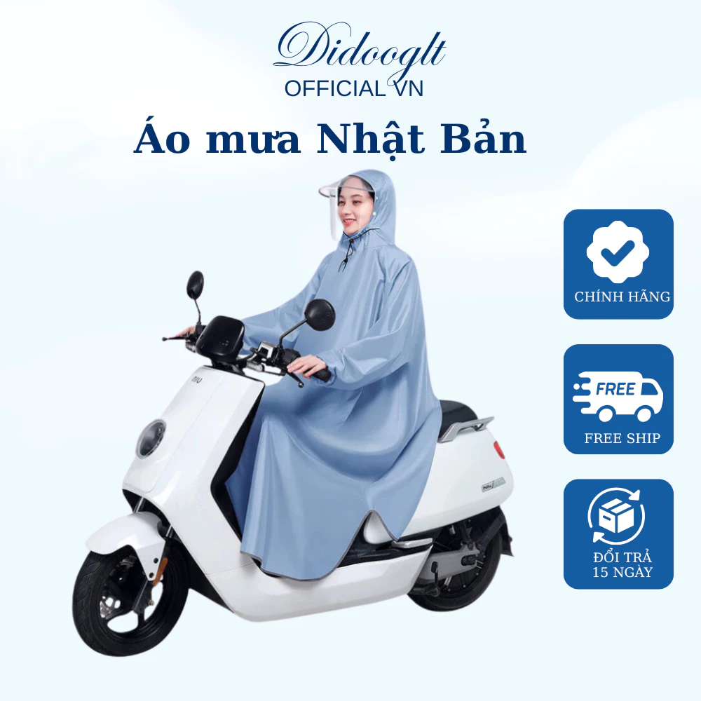 Áo mưa đi xe có kính chắn nước DIDOOGLT Áo mưa phong cách Nhật Bản cao cấp tiện dụng an toàn