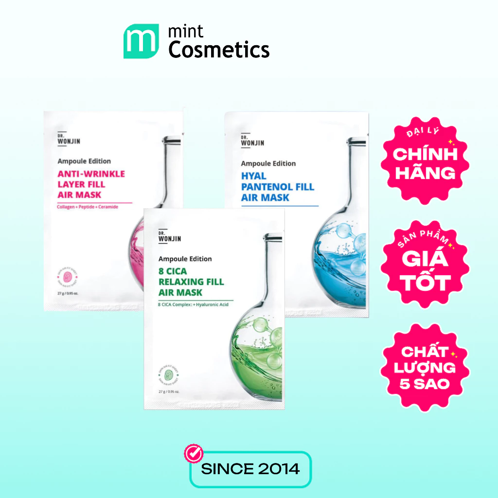 Mặt Nạ Dr.Wonjin Siêu Tinh Chất Fill Air Mask Ampoule Edition 27g