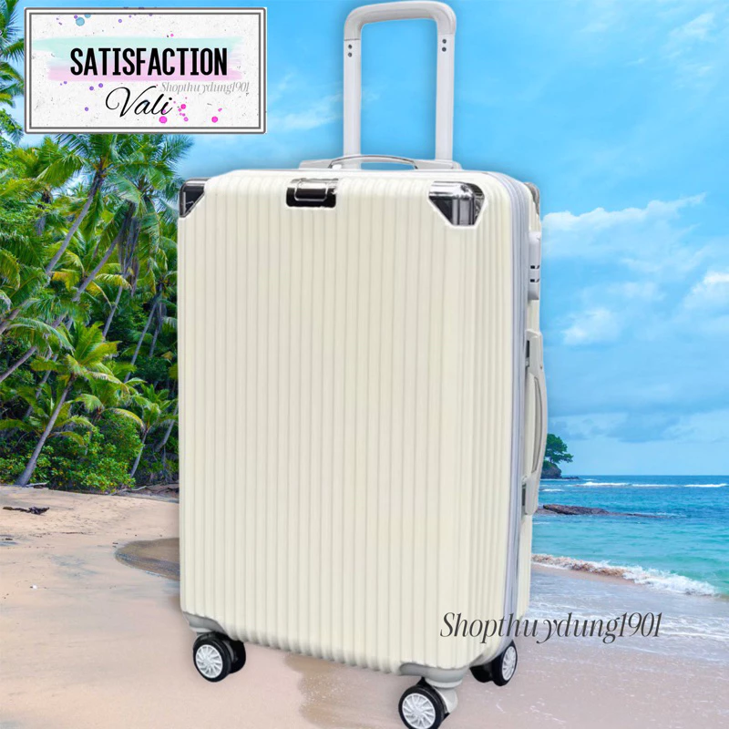 Vali du lịch Satisfaction Size 28/24/20 - Bảo hành 12 tháng - Nhựa ABS&PC dáng bo góc chống va đập
