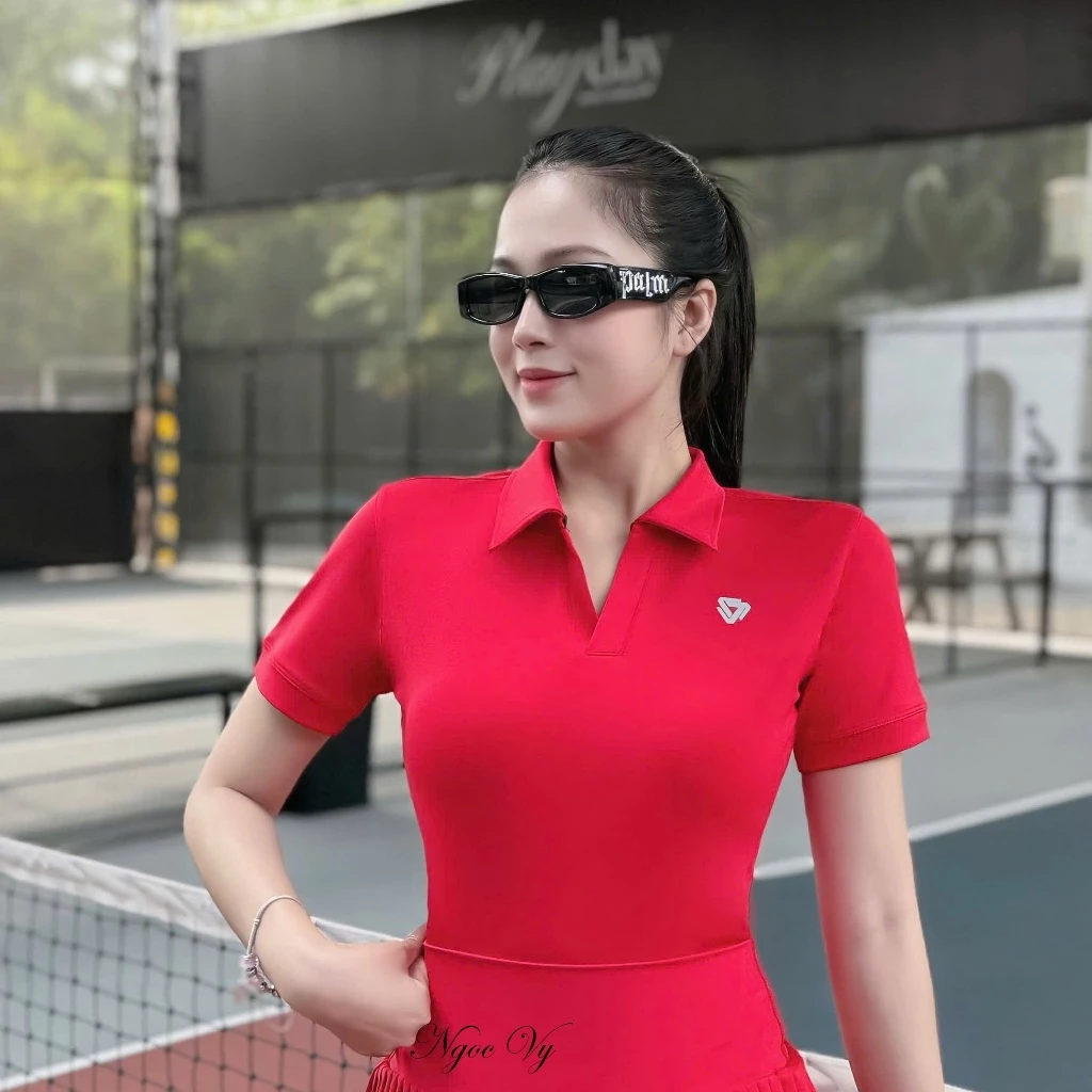 Áo phô lô Thể Thao Nữ Tập Pickleball, Tennis, Chạy Bộ, Tập Gym