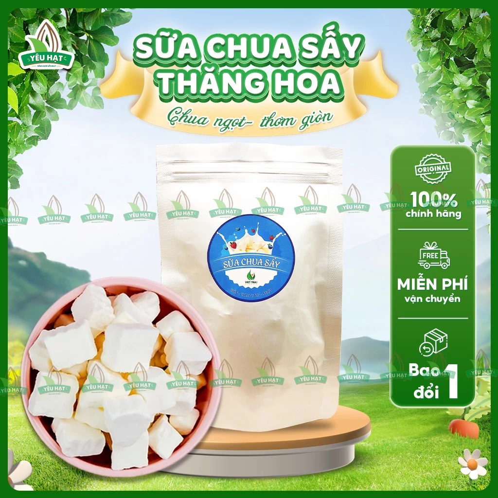 🎯 🎯  Sữa Chua Sấy Thăng Hoa -  Hỗ Trợ Tiêu Hoá, Tăng Sức Đề Kháng, Đep Da - Giòn, Chua Chua, Ngọt
