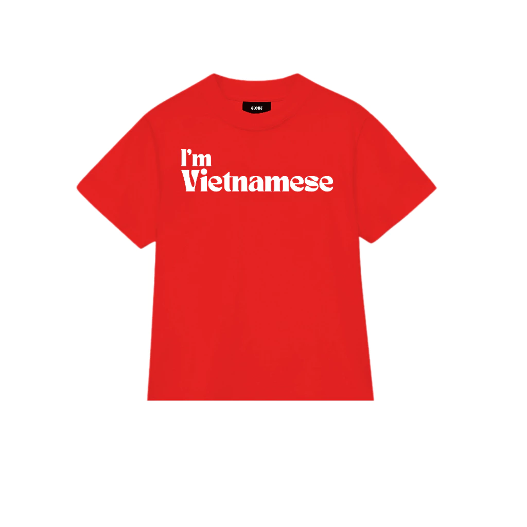 Áo thun BabyTee 'Vietnamese' đỏ tay ngắn 100% Cotton 2 chiều - COMIC BabyTee T-shirt