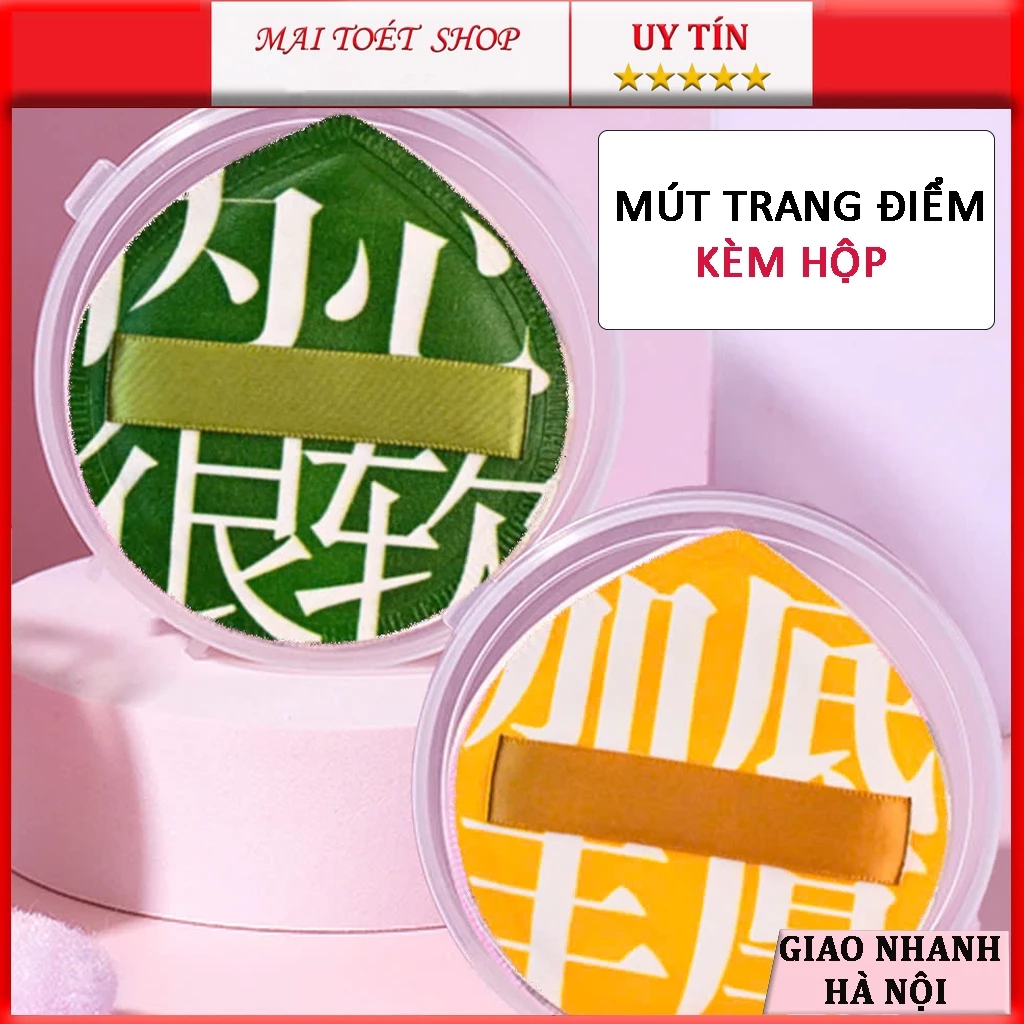 Mút trang điểm tán kem nền mềm mịn đàn hồi dễ sử dụng