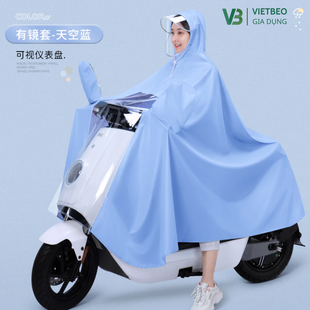 Áo Mưa Choàng Cánh Dơi Cao Cấp DIDOOGLT Kiểu Dáng Nhật Bản Vải Dù PV Kháng Nước Dày 0.22mm