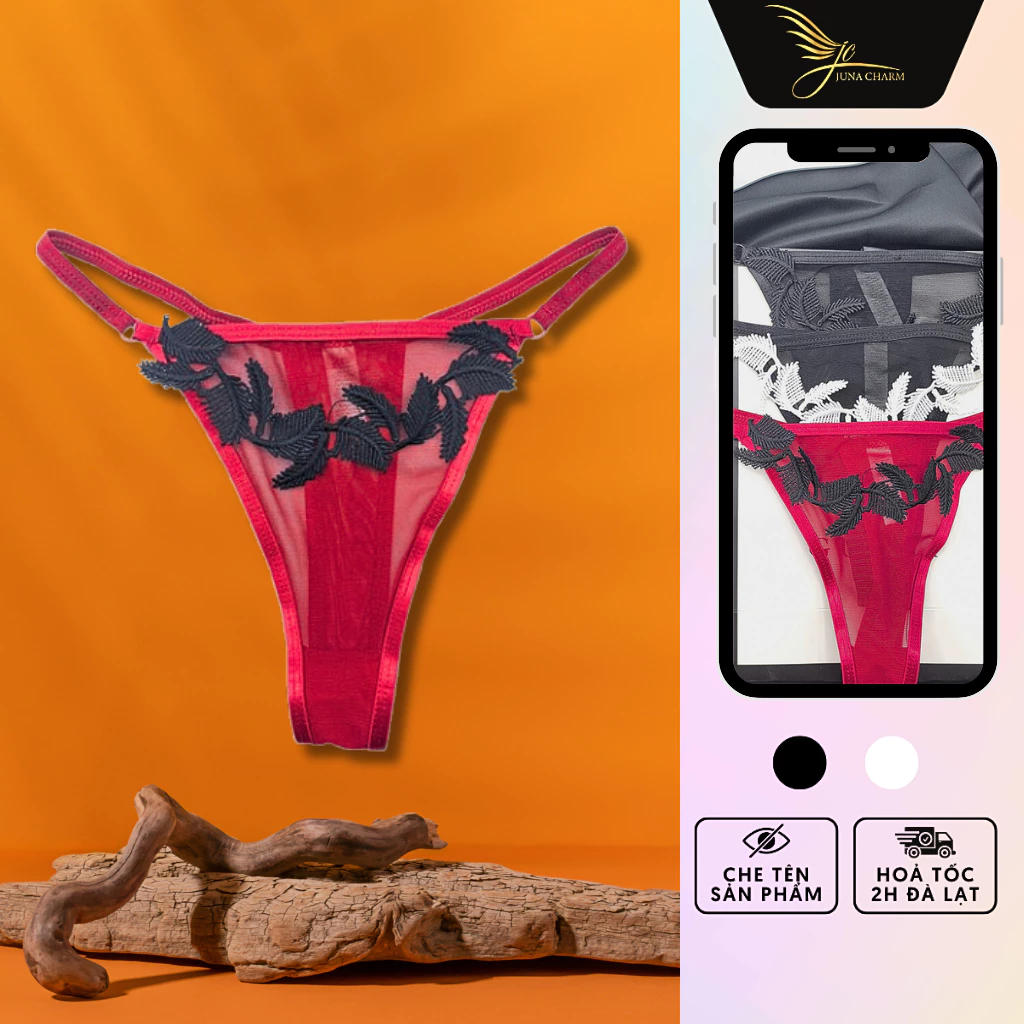 Quần Lót Lọt Khe, Quần Chip Dây Mảnh Sexy JUNA Freesize Thời Trang Đồ Lót Dành Cho Nữ, Chất Voan Lưới Phối Ren/SP6028A